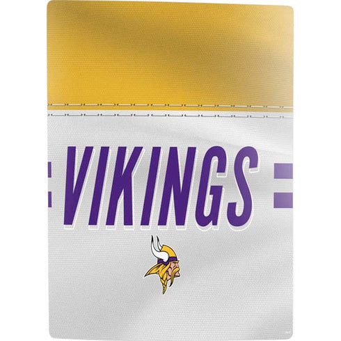NFL Minnesota Vikings White Striped PS5 Digital Edition Bundle Skin